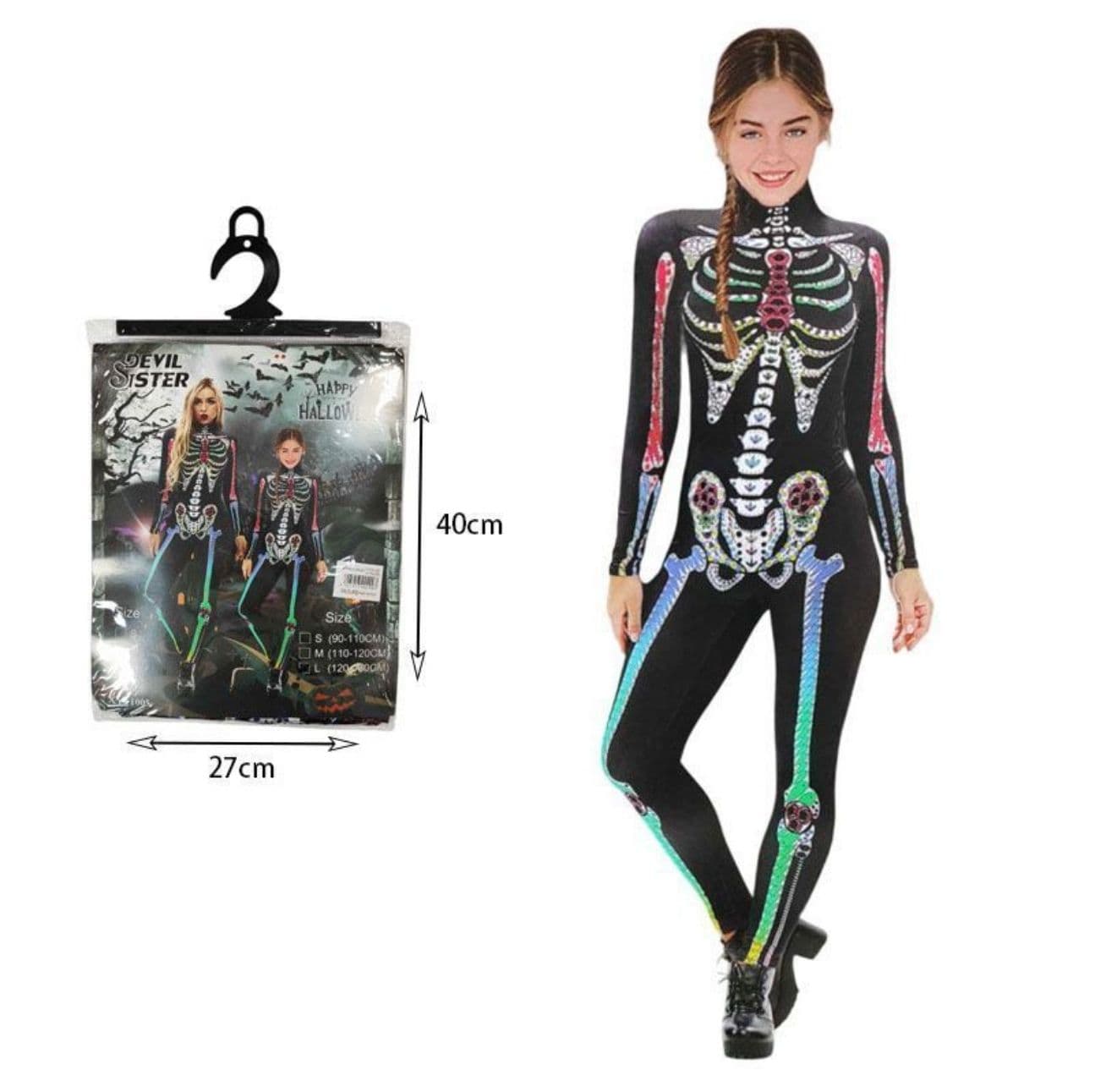 Rainbow Skeleton Jumpsuit (Kids)